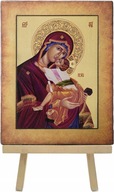 MAJK Ikona religijna MATKA BOSKA BOŻA VIERGE 25 x 33 cm Duża