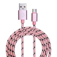 Garbot C-05-10196 kabel USB 1 m USB A Micro-USB B Różowy