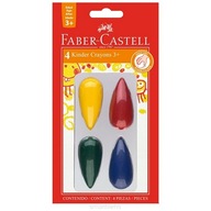 Kredki Woskowe 4 kolory Faber-Castell