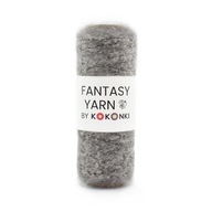 Nić fantazyjna FANTASY YARN KOKONKI mohair szary