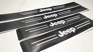 Ochranné fólie na prahy Jeep Wrangler Carbon 4 drz