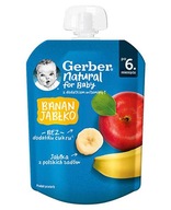 Gerber Deserek w tubce banan jabłko dla niemowląt po 6. miesiącu, 80 g