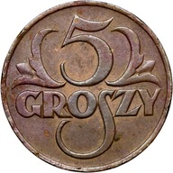 Polska, II RP, 5 groszy 1925, st. 2/2-