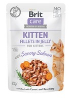 Karma Mokra Dla Kociąt Brit Care Cat Kitten Fillets In Jelly Łosoś 85g