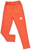Nohavice LEGINSY pre dievčatá 134 oranžové