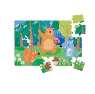 Dodo Puzzle Mini 35el. Medveď a priatelia 242619 dielikov.