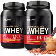 OPTIMUM WHEY GOLD STANDARD BIELKOVINY WPI ON 2x 908g | Čokoláda-Maslo Orech