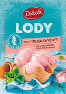 Delecta lody truskawkowe 57g lody w proszku na lato