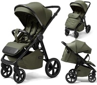 Wózek Future Design Xplode Chrom do22kg Folia Misty Olive