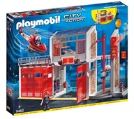 Playmobil Remiza Straż Pożarna Helikopter Dźwięk