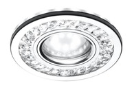 Oprawa stropowa okrągła chrom oczko 50W + LED SMD