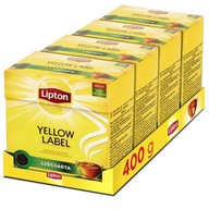 Zestaw Lipton herbata czarna liściasta YELLOW LABEL 4x100g