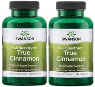 Swanson True Cinnamon Cejlónsky Diabetes 300mg Cholesterol Glukóza 240kaps.