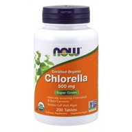 Now Foods Chlorella 500 mg - 200 tabletek