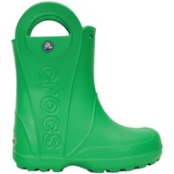 Detské gumáky Crocs Handle Rain zelené 12803 3E8 27-28