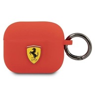 Puzdro na slúchadlá Ferrari FEA3SILRE pre AirPods 3 červené