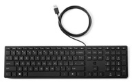 HP Káblová klávesnica QWERTY membránová 320K plochá čierna