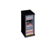 Regál CD stojan zásobník na CD 20 disky s hudbou čierny