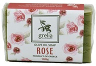 Prírodné grécke olivové mydlo - vôňa ruže 100g