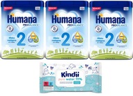 HUMANA 2 HMO MLEKO NASTĘPNE 6m+ 3x750g +CHUSTECZKI