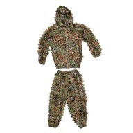 Outdoorové obleky Ghillie Suits 3D Leaves Woodland Oblečenie Army Sniper Dospelí