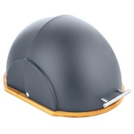 Chlebak bambusowy z pokrywą szarą Helmet Florina 37cm