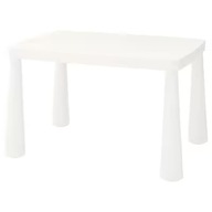 IKEA MAMMUT Detský stôl biely 77x55 cm
