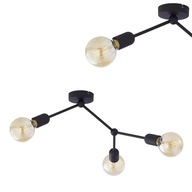 Lampa sufitowa FANTASY czarna industrialna bez kloszy na E27 TK Lighting