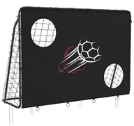 Detská futbalová bránka, so stenou bránky čierna