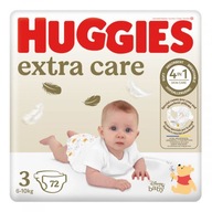 HUGGIES Pieluchy Extra Care 3 (6-10kg) 72 szt