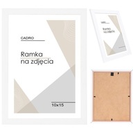 Ramka na zdjęcia 10x15 ramki biała foto MDF A6 CADRO