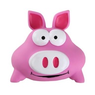 Zabawka piszcząca PIG świnka winylowa z piszczałką dla psa różowa