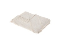 Prikrývka na posteľ INCA, 130 x 180 cm, bavlna, béžová farba