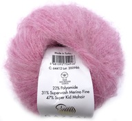 SUPER KID MOHAIR 12 RÓŻ JASN Gazzal 25g 237m 15399