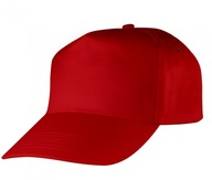 Pracovná čiapka s baseballovou šiltom červená