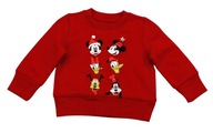 Disney Myszka Mickey Minnie Bluza świąteczna dziecko 6-9m Święta Prezent