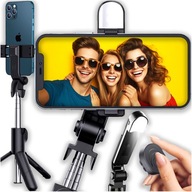 Kijek selfie stick tripod statyw lampka LED kij z Pilotem Bluetooth długi