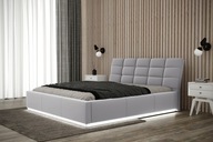 łóżko sypialniane tapicerowane Palermo 180x200 LED
