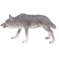 3-palcová sivá hračka s modelom kráčajúceho vlka