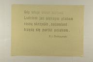 SOLIDARNOŚĆ AFISZ PROTESTACYJNY GAŁCZYŃSKI