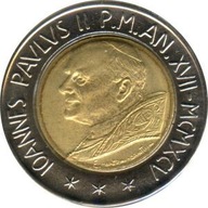 500 Lirów 1995 Mennicza (UNC)
