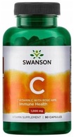 SWANSON Witamina C 1000 mg z Dziką Różą 90 kaps.