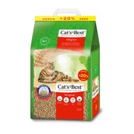 CATS BEST ORIGINAL ŻWIREK DREWNIANY DLA KOTA ZBRYLAJĄCY 10L + 20% GRATIS