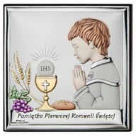VALENTI - 12x12cm - Obrázok Sväté Prijímanie - Chlapec - Pamiatka I. svätého prijímania