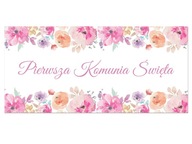 Duży plakat komunijny 70x33cm I Komunia Święta