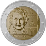 Włochy 2 euro 2020 - Maria Montessori, Edukacja