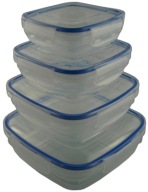 4 DB-OS LÉGMENTESEN ZÁRÓDÓ ÉTELTÁROLÓ SZETT