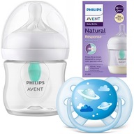 FĽAŠA PHILIPS AVENT ANTIKOLIKOVÁ RESPONZÍVNA + AVENT ORTODONTICKÝ CUMLÍK