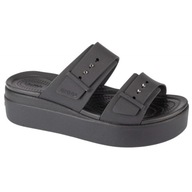 Czarne Syntetyk Buty Damskie Klapki Crocs r.38