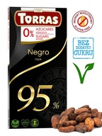 Torras Dark 95% kakao tmavá čokoláda bez cukru
